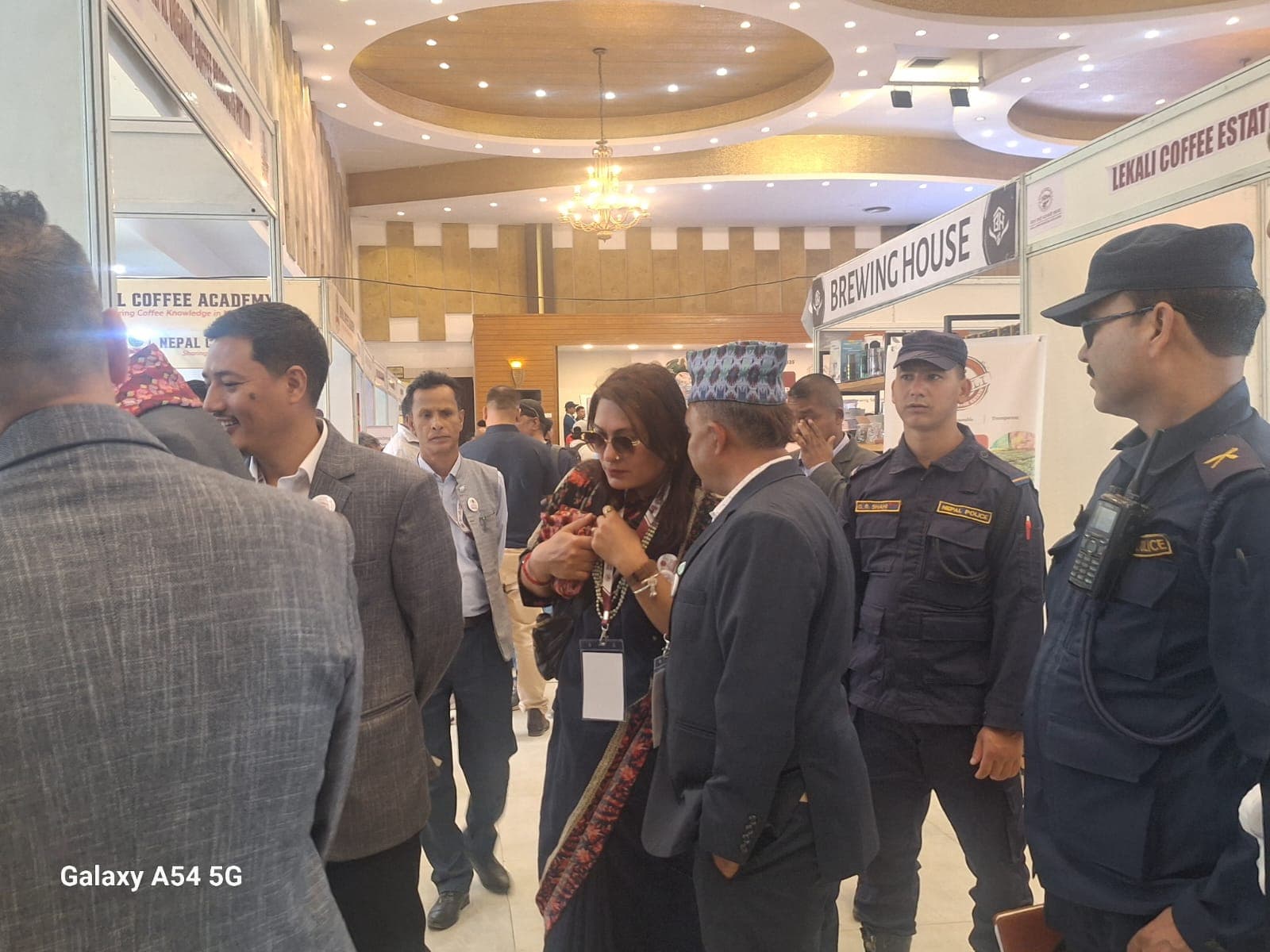 Everest Coffee Mill team at a coffee industry event in Nepal